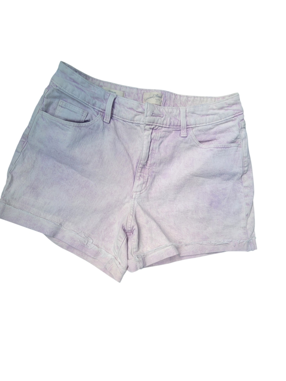 Universal Thread Pastel Lavender Tie-Dye Denim Shorts Size 10/30